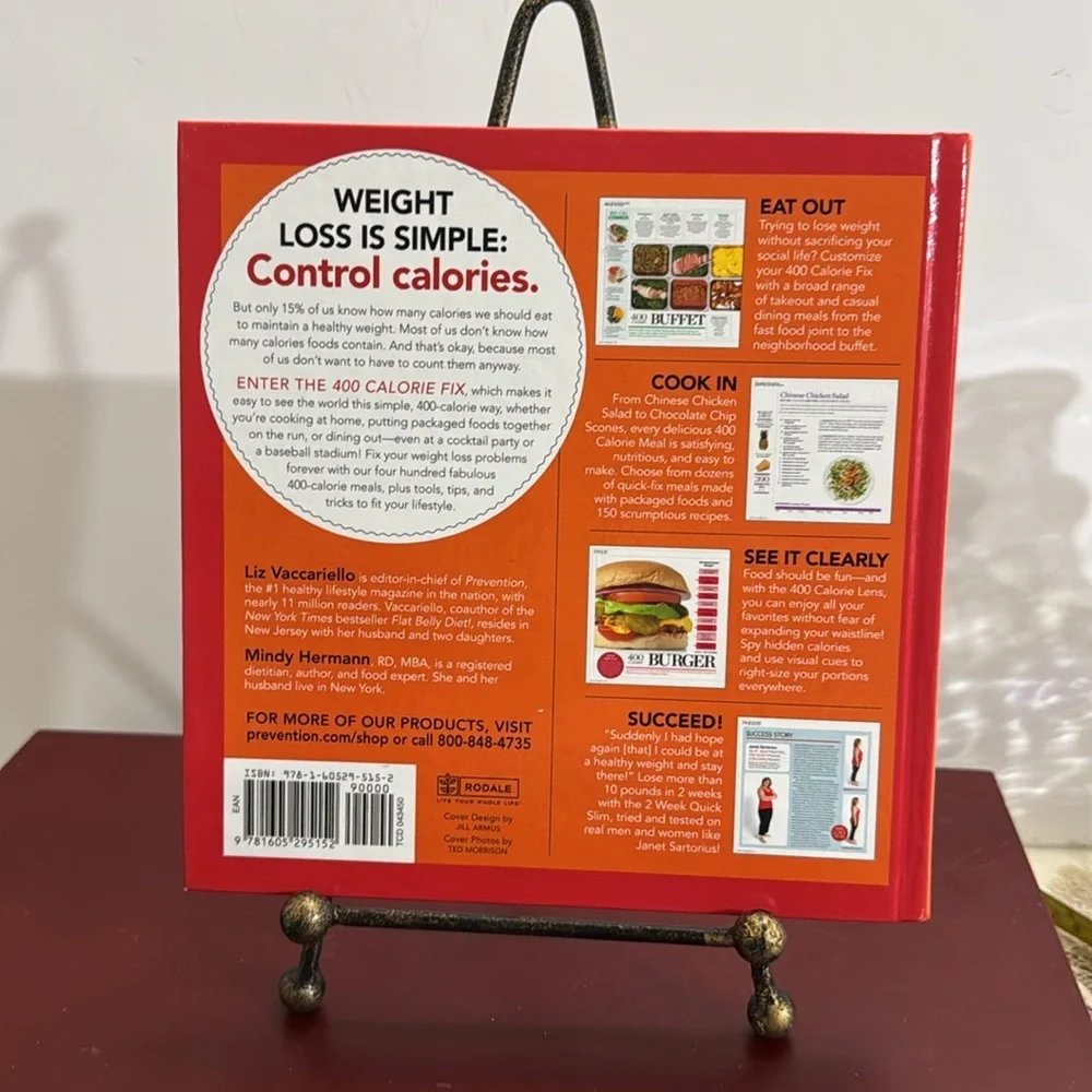 400 Calorie Fix Cookbook by Liz Vaccariello - Red Cover